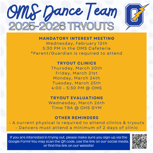 tryout information